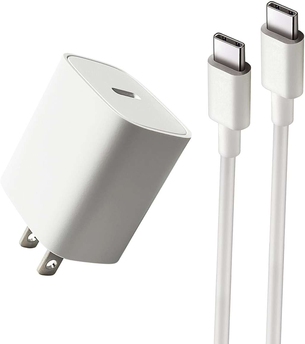 EGK 20W VR Fast Charger for Meta Quest 3S/3/2/1 & Pico 4/4 Pro - 6.6Ft Type-C Cable (White) - Image 1