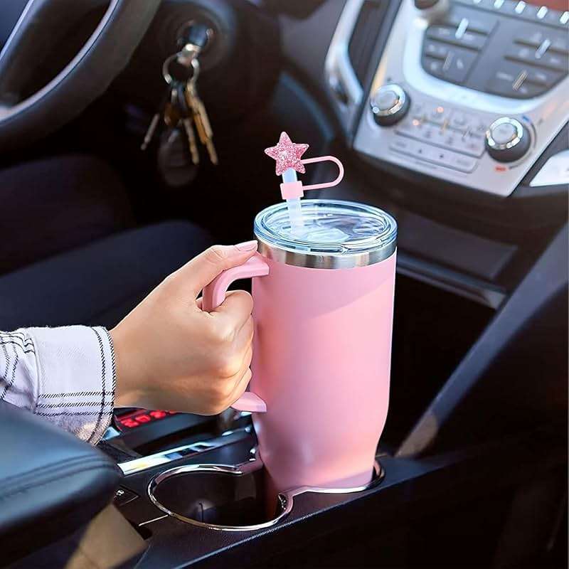 Blue Star Silicone Straw Cover for Stanley 40&30 Oz Cup - 10mm Straw Covers Cap for Stanley Cup Accessories - Image 2