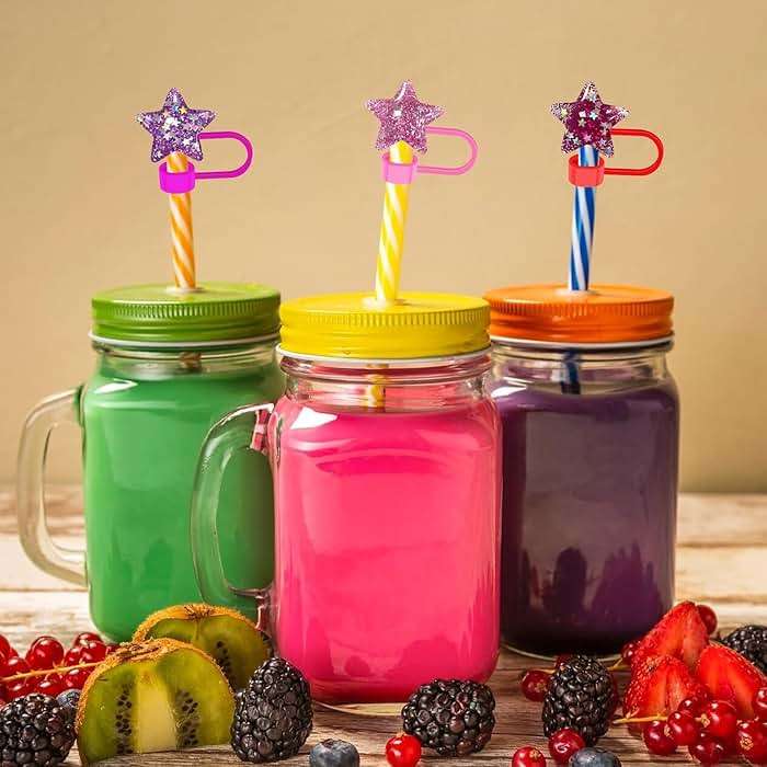 Blue Star Silicone Straw Cover for Stanley 40&30 Oz Cup - 10mm Straw Covers Cap for Stanley Cup Accessories - Image 5