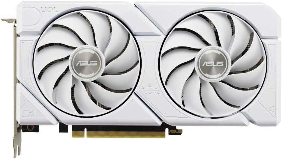 ASUS Dual GeForce RTX 4060 EVO White OC Edition 8GB GDDR6 Gaming Graphics Card White (Nvidia GeForce RTX4060 DLSS3, 246 AI Tops, PCIe 4.0, 1x HDMI 2.1a, 3X DisplayPort 1.4a, - Image 1
