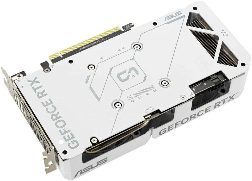 ASUS Dual GeForce RTX 4060 EVO White OC Edition 8GB GDDR6 Gaming Graphics Card White (Nvidia GeForce RTX4060 DLSS3, 246 AI Tops, PCIe 4.0, 1x HDMI 2.1a, 3X DisplayPort 1.4a, - Image 3