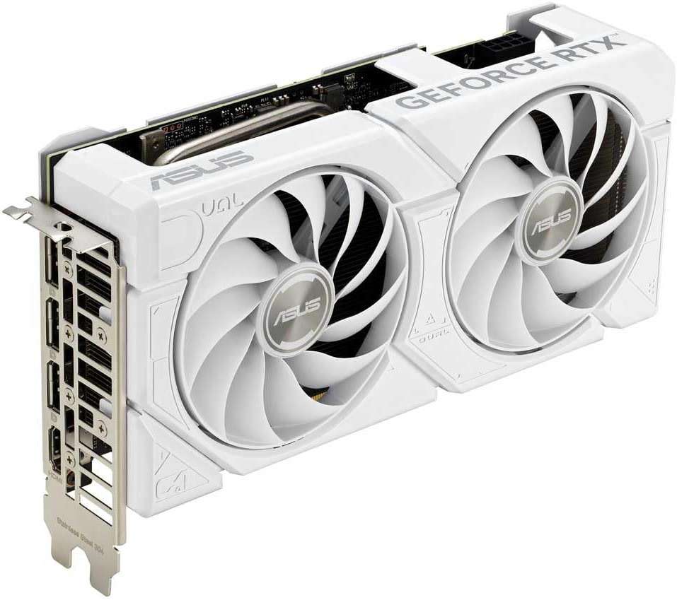 ASUS Dual GeForce RTX 4060 EVO White OC Edition 8GB GDDR6 Gaming Graphics Card White (Nvidia GeForce RTX4060 DLSS3, 246 AI Tops, PCIe 4.0, 1x HDMI 2.1a, 3X DisplayPort 1.4a, - Image 4