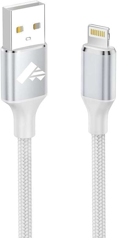 iPhone Charger [Apple MFi Certified] 6FT iPhone Charger Cord Fast Charging USB to Lightning Cable Braided USB Phone Cable Cord Compatible with iPhone 14 13 12 11 Pro Max XR XS X 8 7 6 Plus SE, iPad - Image 1