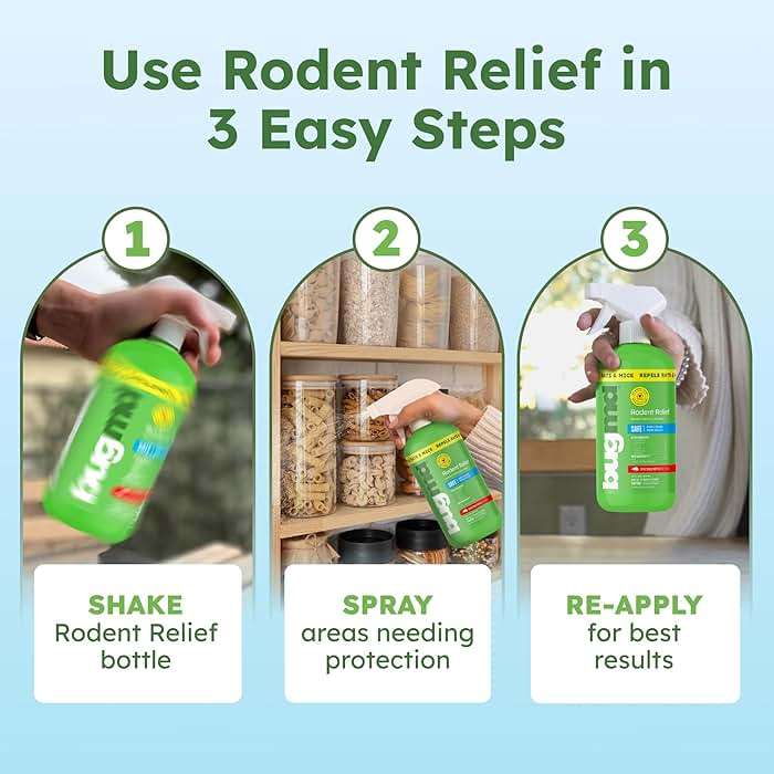 BugMD Peppermint Oil Spray for Rodents - 16oz Mouse Repellent & Rodent Repellent Spray, Natural Mice Repellent with Cinnamon, Clove, and Rosemary Oils - Safe Indoor & Outdoor Use - Image 5