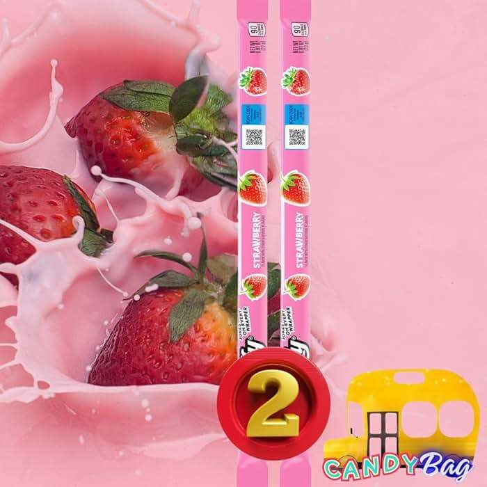 (PACK OF 10) Taffy Rope Lover’s 5 Flavors Variety - 10 Large Pieces of Unique Ropes Candy - Blue Raspberry, Strawberry, Green Apple, Banana, and Mystery Swirl Flavor - Comes With One Bus Resealable ZipBag - Image 6
