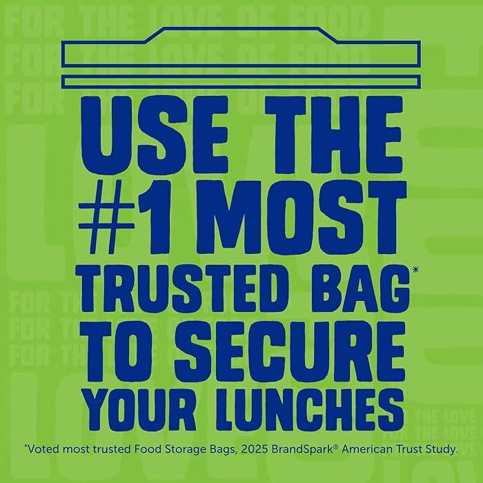 Ziploc Sandwich and Snack Bags with EasyGuide Texture, Plastic Storage Bags with Grip 'n Seal Technology, 105 Bags Total - Image 6