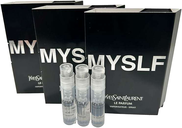 Yves Saint Laurent MYSLF LE PARFUM YSL Sample Spray Perfume Trial Size Partially Filled Vials 1.2 ml / 0.04 fl oz (set of 3) - Image 1