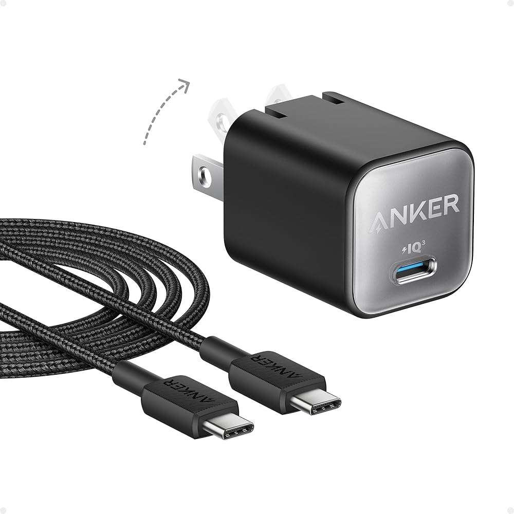 Anker Nano Phone Charger, USB C GaN Charger 30W, PIQ 3.0 Foldable PPS Fast Charger USB C for iPhone 17/16 and More Series, Galaxy, iPad, Compatible with MagSafe - Image 1