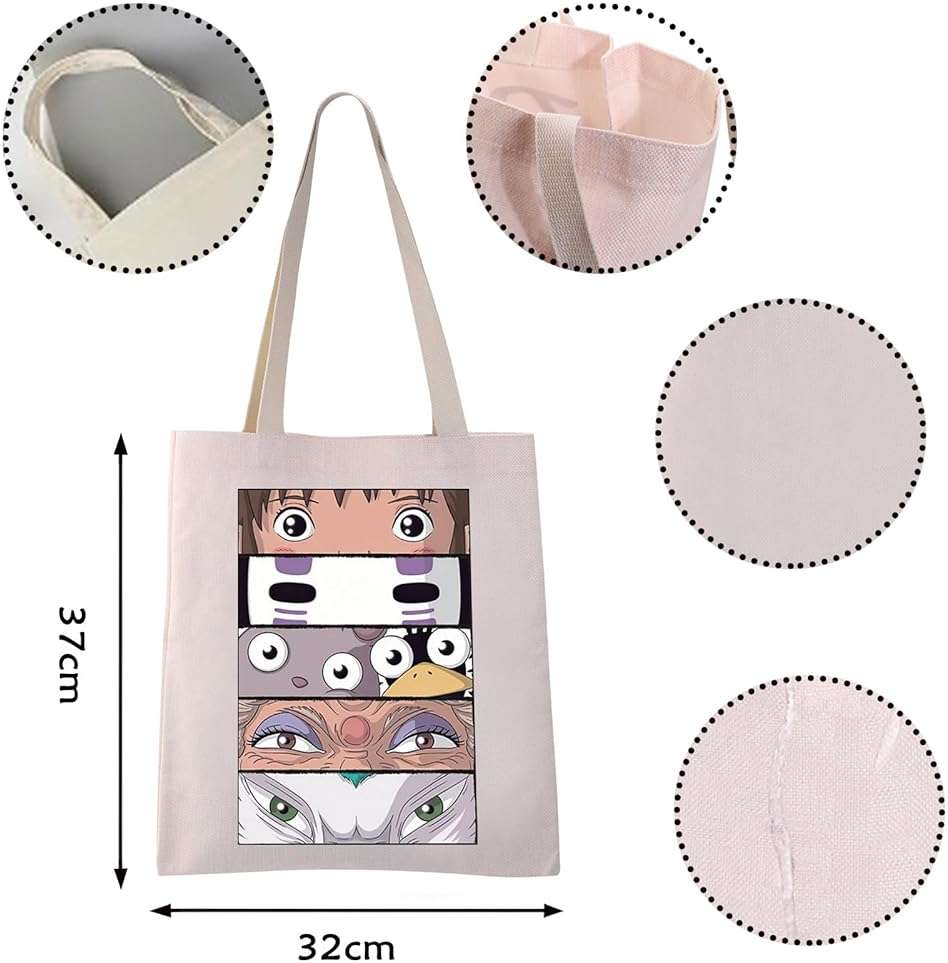 VAMSII Anime Inspired Tote Bag Anime Lover Gift S Away Fans Gift(Sp A tote) - Image 2