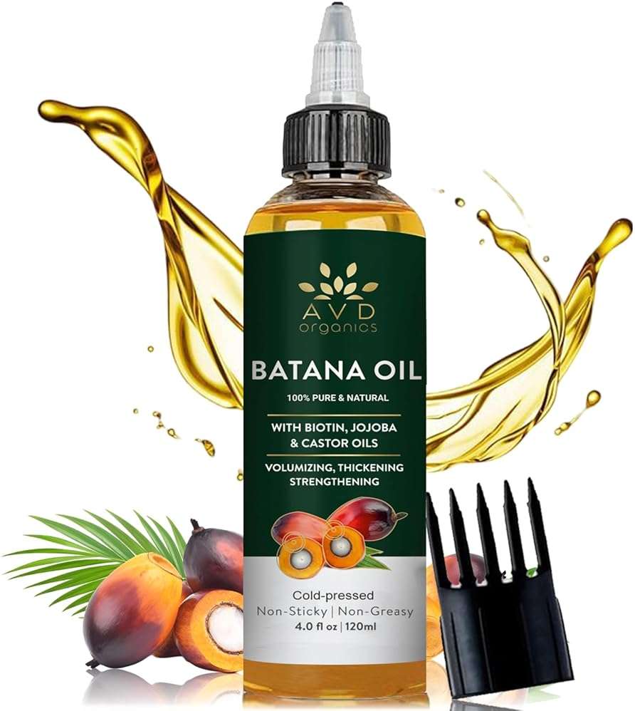 AVD ORGANICS Batana Oil for Hair Growth 4.05 fl oz | Dr Sebi Organic Raw Batana Oil from Honduras | 100% Pure & Natural for thicker & stronger Hair | Ideal for Men & Women | 120ML - Image 2