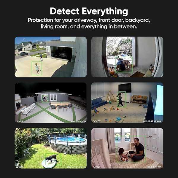 Cam V3 Smart Home Security Camera, Indoor/Outdoor Use, 1080p Plug-in, Color Night Vision, Motion Detection, Two Way Audio, Compatible with Alexa, Google Assistant, Black - Image 7