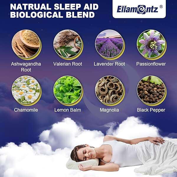 Sleep Gummies No Melatonin, Sleep Aid for Adults with Magnesium Glycinate, Melatonin Free Calm Sleeping Gummy Supplement with L-Tryptophan, L-Theanine, GABA, Ashwagandha, Valerian - Sugar Free, 120ct - Image 3