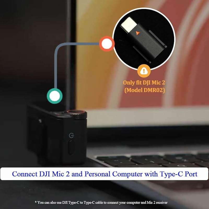 iMusk Original OEM Type-C Adapter for DJI Mic 2 Receiver - Image 7