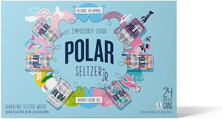 Polar Seltzer Jr Variety Pack, 7.5 fl oz Cans, Pack of 24 Six Flavors, Mini Cans, No Sugar, No Sweeteners - Image 3