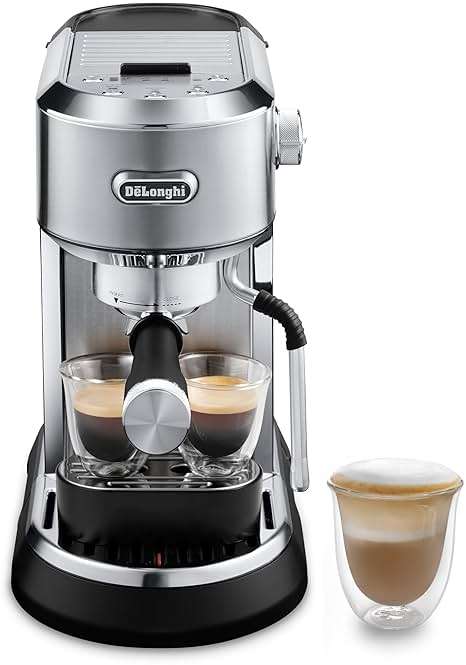De’Longhi Dedica Maestro Espresso Machine with Milk Frother, 15-Bar Pump & Temperature Control - Barista Coffee Maker Kit for Espresso, Latte, Cappuccino & Iced Coffee - Italian Stainless Steel Design - Image 1