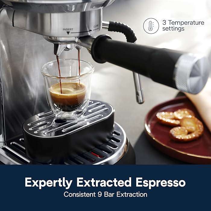 De’Longhi Dedica Maestro Espresso Machine with Milk Frother, 15-Bar Pump & Temperature Control - Barista Coffee Maker Kit for Espresso, Latte, Cappuccino & Iced Coffee - Italian Stainless Steel Design - Image 3