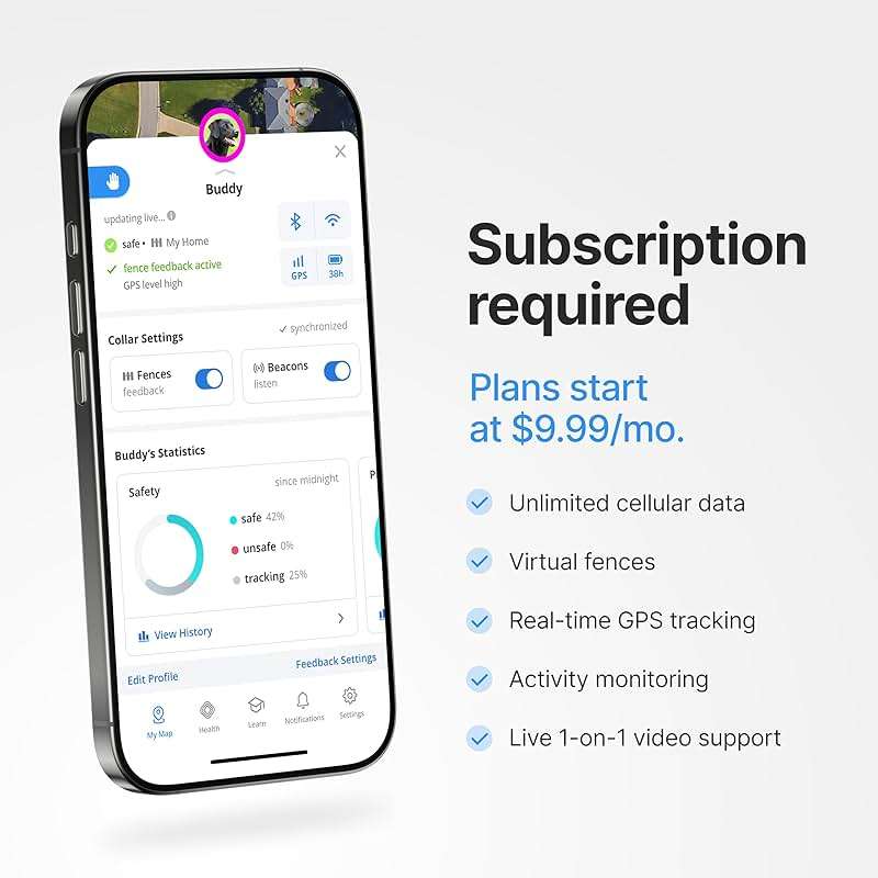 Halo Collar 4, GPS Wireless Dog Fence & Dog Training Collar with GPS Tracker, Subscription Required, Waterproof, Graphite, One Size - Image 2