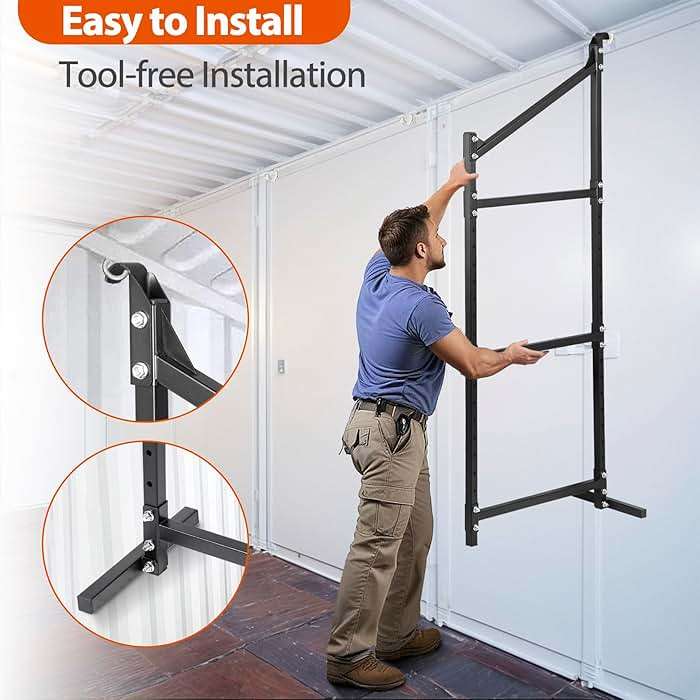 Talustool Shipping Container Shelving Storage Bracket 4Pcs Heavy Duty Cargo Shipping Container Shelf Shelving Brackets Universal - Image 6