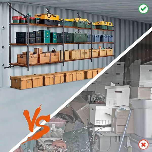 Talustool Shipping Container Shelving Storage Bracket 4Pcs Heavy Duty Cargo Shipping Container Shelf Shelving Brackets Universal - Image 7