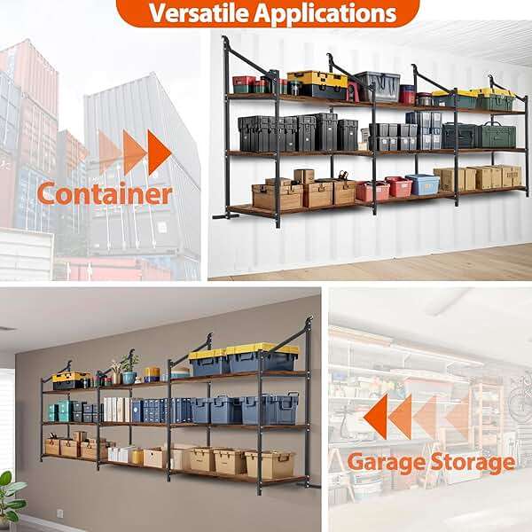 Talustool Shipping Container Shelving Storage Bracket 4Pcs Heavy Duty Cargo Shipping Container Shelf Shelving Brackets Universal - Image 8