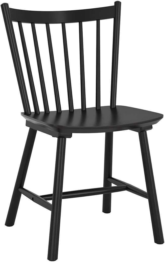 LUE BONA Upgraded Dining Chairs Set of 4, Farmhouse Wooden Spindle Back Kitchen Chairs, Windsor Dining Chairs for Kitchen and Dining Room, Black - Image 7