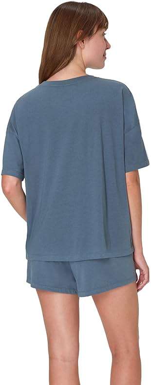 Hanes Women's Pajamas Set, Comfywear Pajamas for Women Set, Originals SupertSoft Loungewear, T-Shirt & Sleep Shorts - Image 2