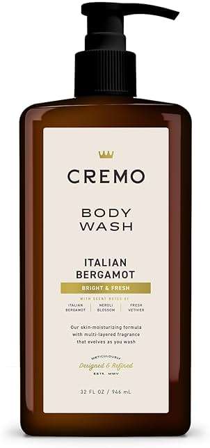 Cremo Rich-Lathering Italian Bergamot Body Wash for Men, 32 Fl Oz - Image 1