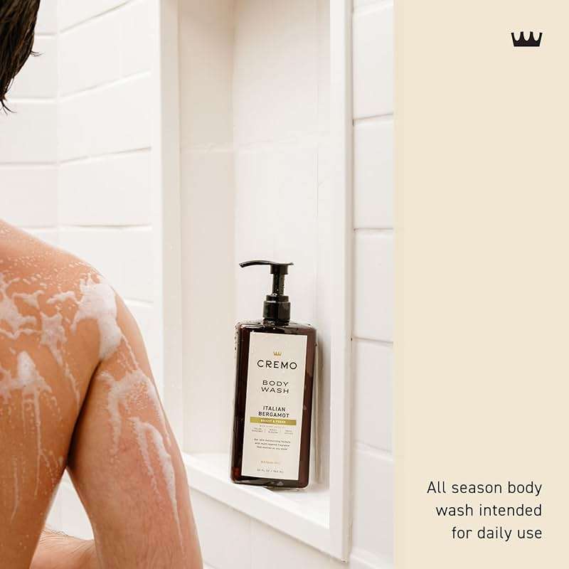 Cremo Rich-Lathering Italian Bergamot Body Wash for Men, 32 Fl Oz - Image 5