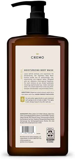 Cremo Rich-Lathering Italian Bergamot Body Wash for Men, 32 Fl Oz - Image 7