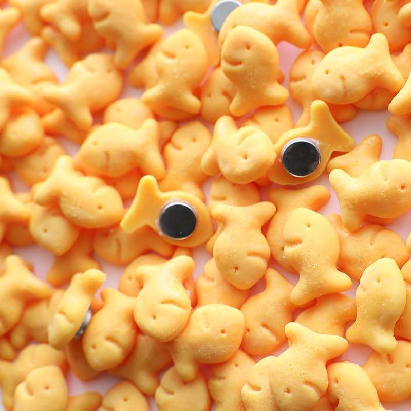 Goldfish Magnets, Set of 6 Pcs, Funny Fridge Magnets, Holdfish, Goldfish Crackers Lovers Gift Idea - Image 3
