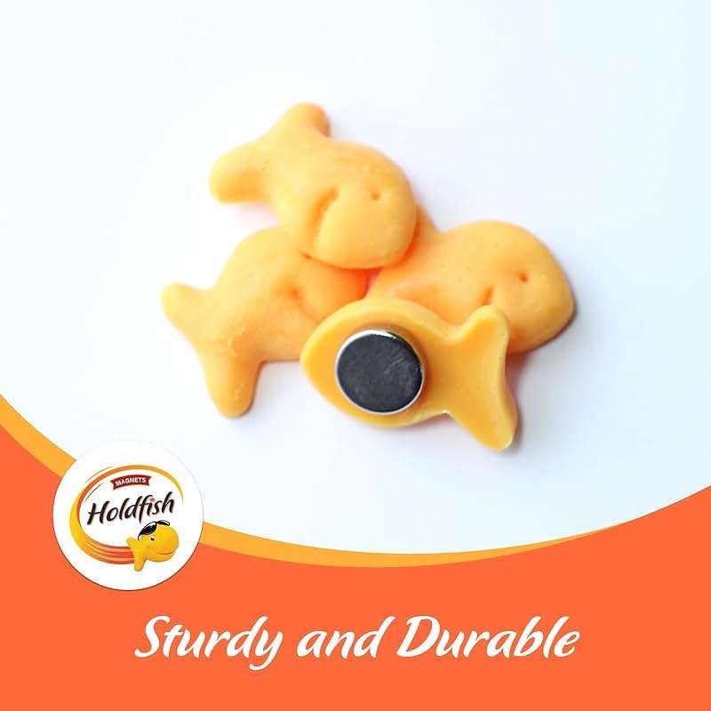 Goldfish Magnets, Set of 6 Pcs, Funny Fridge Magnets, Holdfish, Goldfish Crackers Lovers Gift Idea - Image 5