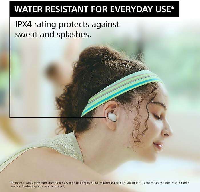 Sony LinkBuds Fit Truly Wireless Noise Canceling Earbud Headphones, Small & Light with Newly Developed Air Fitting Supporters, Black - Image 7