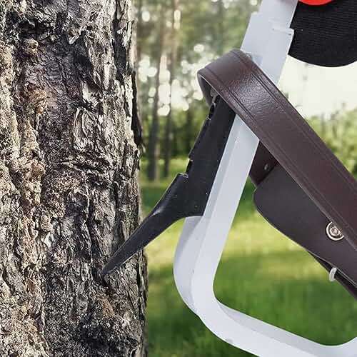 VEVOR Tree Climbing Spikes, 1 Pair Height-Adjustable Climbing Spurs, 350lbs Load Capacity Tree Climbing Gear with Straps, Arborist Equipment for Climbers, Hunting, Fruit Picking - Image 8