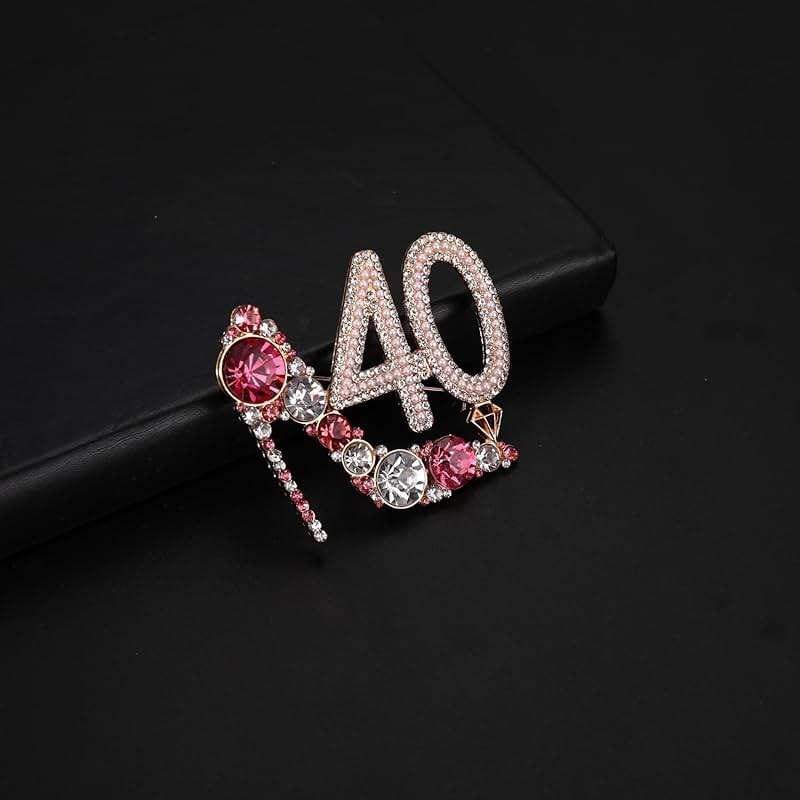 Birthday Brooch Pins Queen Crown Brooch for Women Bling Luxury Rhinestone Brooches Crystal Lapel Pin Large Safety Pin Birthday Party Fashion Lapel Pin Accessories - Image 6