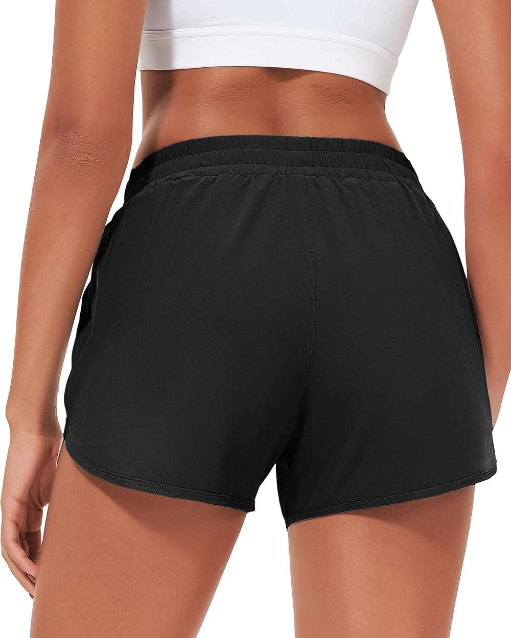 Stelle Womens 3" Running Shorts Mesh Liner High Waisted Workout Shorts Quick Dry Dolphin Athletic Shorts with Pockets - Image 5