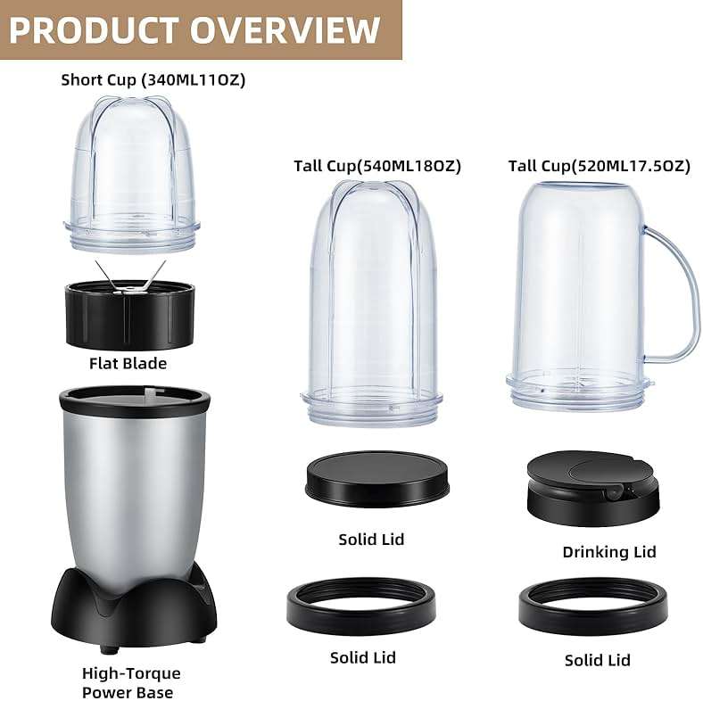 Panana Personal Drink Mixer Blender, Portable Blender for-Smoothies 18 Oz, Shakes, Food Prep, and Frozen Blending, Includes Blending Blade, Drink Lids and Extra 2 Cups - Image 2