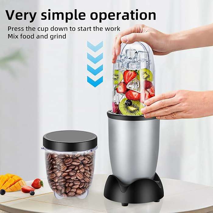 Panana Personal Drink Mixer Blender, Portable Blender for-Smoothies 18 Oz, Shakes, Food Prep, and Frozen Blending, Includes Blending Blade, Drink Lids and Extra 2 Cups - Image 4
