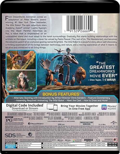 The Wild Robot - Collector's Edition 4K Ultra HD + Blu-ray + Digital - Image 4