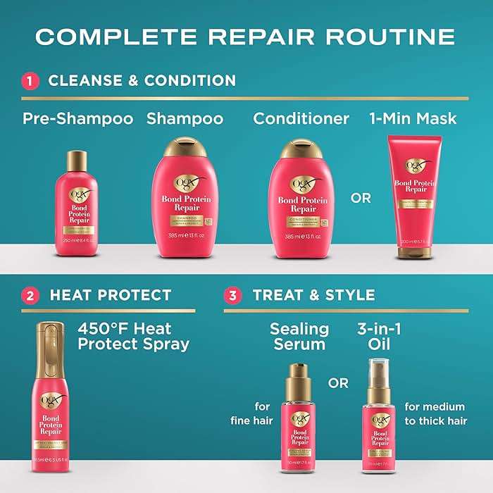 OGX Repair & Protect Bond Protein Repair Shampoo, Lightweight Hair Wash Cleanses & Targets Damaged Hair for Effective Bond Repair, Formulated without Parabens, 13 fl. oz - Image 7