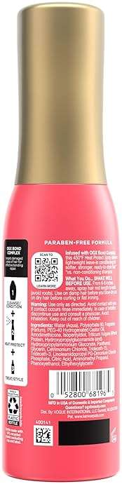 OGX Bond Protein Repair 450°F Heat Protect Spray for Hair 6.5 Fl Oz - Image 8