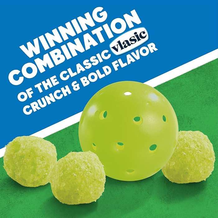 Vlasic Pickle Balls, Dill Pickle Flavored Corn Puffs, Pickleball Gifts, Father’s Day Gift Basket Stuffer, 2 oz. - Image 4