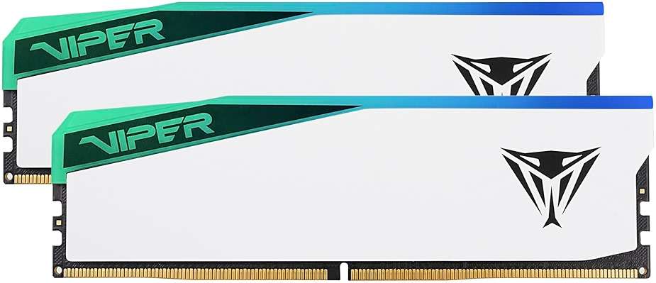 Patriot Memory Viper Elite 5 RGB DDR5 RAM 32GB (2X16GB) 6000MT/s CL30 1.35v UDIMM Desktop Gaming Memory Kit Compatible with Intel XMP/AMD Expo - PVER532G60C30KW - Image 1