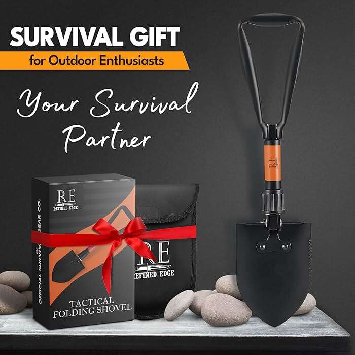 Folding Shovel, 18" Survival Shovel, Backpack Hiking Shovel, Military Grade Carbon Steel with Saw Edge, Collapsible with Carry Case - Image 7