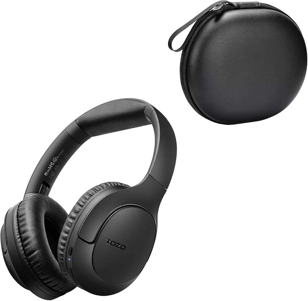 TOZO Bluetooth 5.4 Over Ear Headphones, Headphone Case Cover HT2 HA1 HT1 Wireless Headphones, - Image 1
