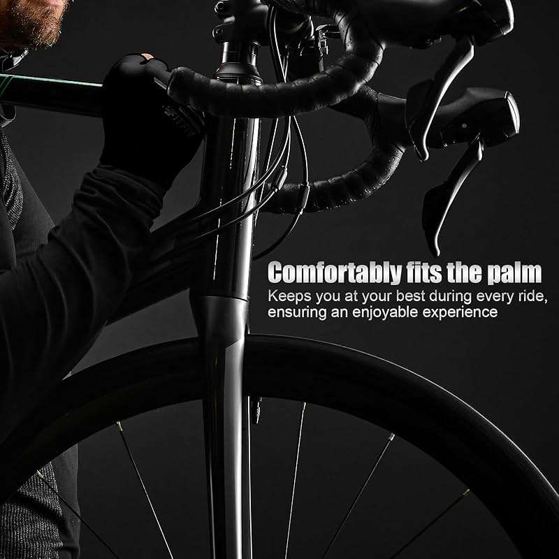 FITFIV Cycling Gloves Bike Gloves for Men/Women Half Finger Biking Gloves Exercise Workout Gloves Suitable for Outdoor Sports, Gym, Weight Lifting, Rowing and Motorcycle - Image 7