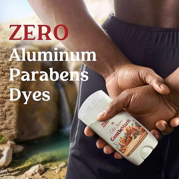 Old Spice GentleMan's Aluminum Free Dry Feel Deodorant for Men, 24/7 Lasting Freshness, Gentle on Skin with Skin Conditioners, Brown Sugar + Cocoa Butter Scent, 3.0 oz - Image 4