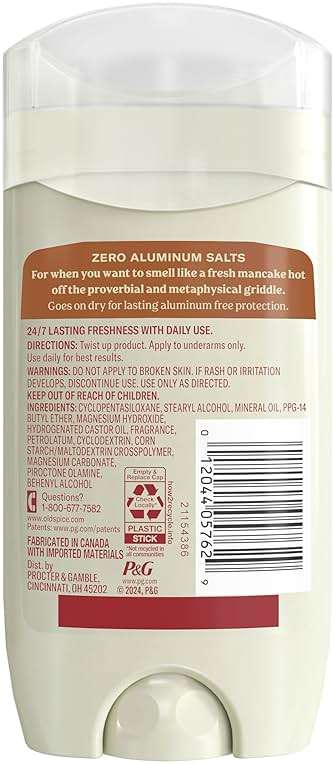 Old Spice GentleMan's Aluminum Free Dry Feel Deodorant for Men, 24/7 Lasting Freshness, Gentle on Skin with Skin Conditioners, Brown Sugar + Cocoa Butter Scent, 3.0 oz - Image 9