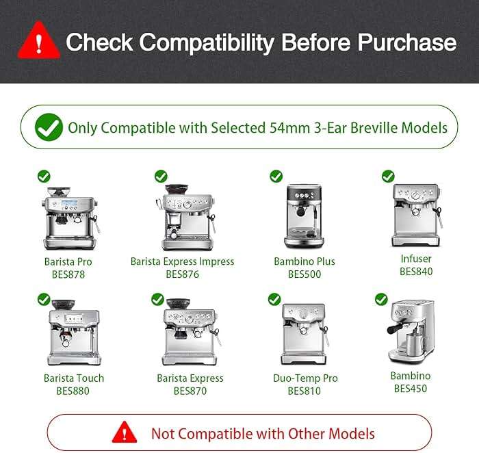 WhaleSiper Bottomless Portafilter 54mm Compatible with Breville BES870/880 & Solis etc., 3-Ear Stainless Head - Image 3