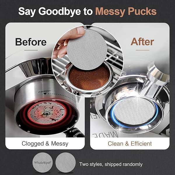 WhaleSiper Bottomless Portafilter 54mm Compatible with Breville BES870/880 & Solis etc., 3-Ear Stainless Head - Image 4