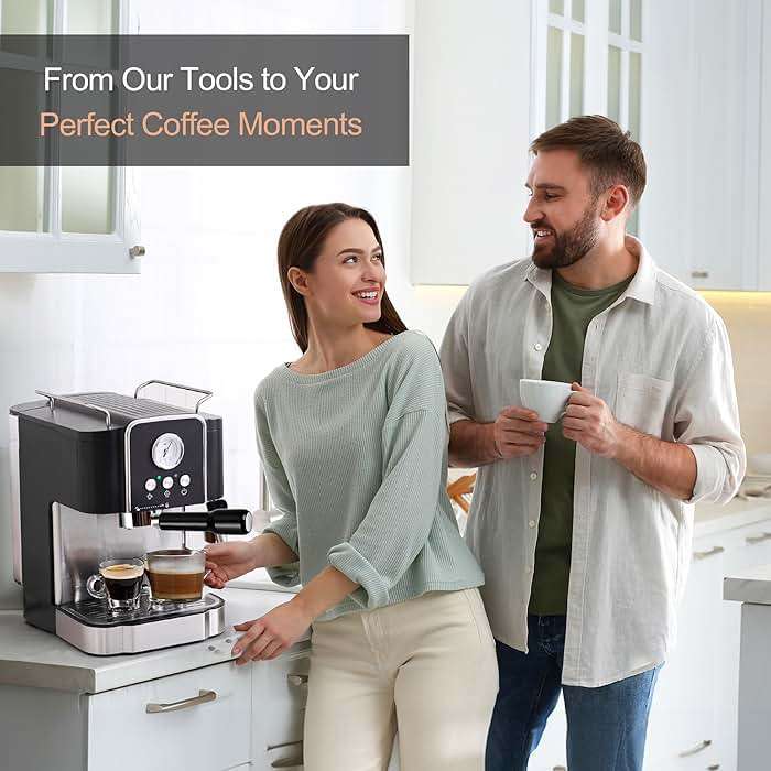 WhaleSiper Bottomless Portafilter 54mm Compatible with Breville BES870/880 & Solis etc., 3-Ear Stainless Head - Image 9